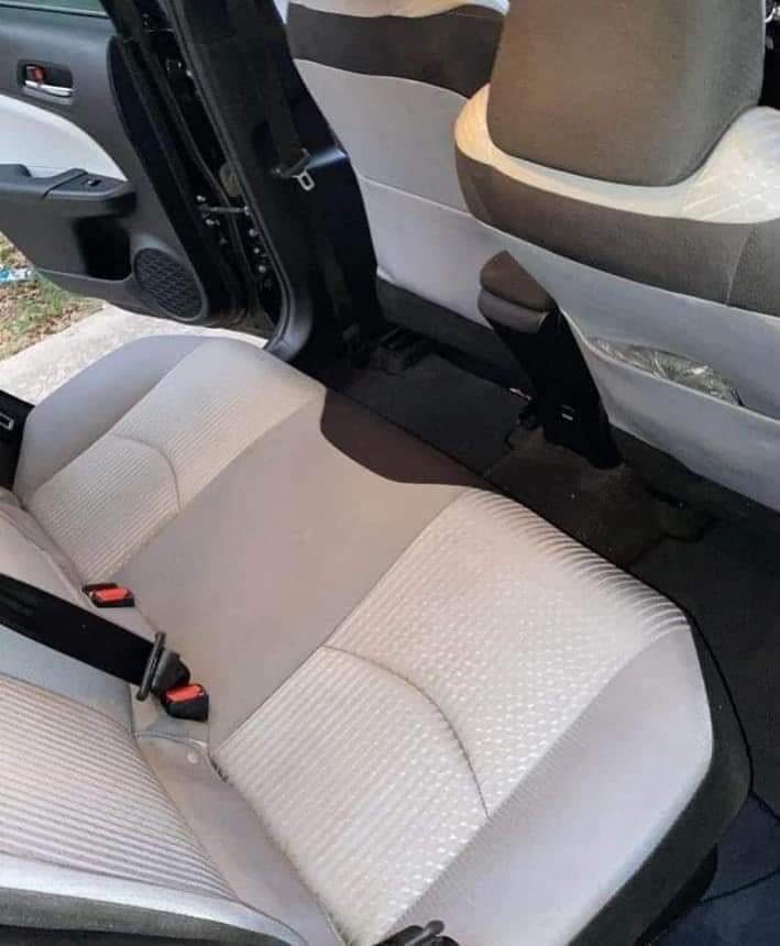 Car upholstery after cleaning