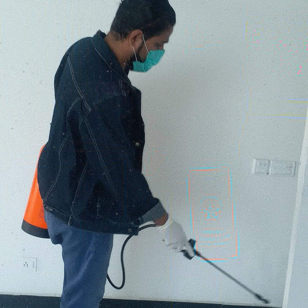 Pest control spraying
