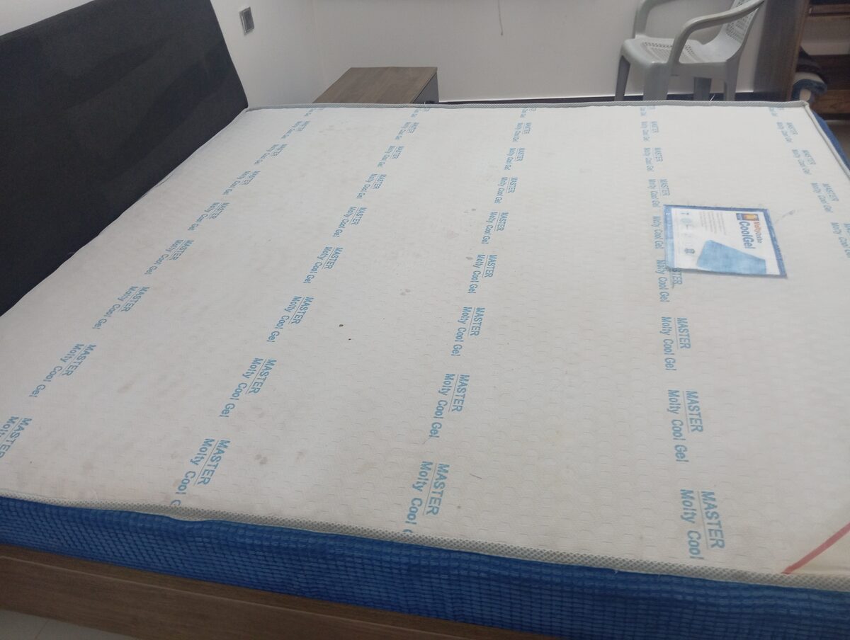 Bed mattress after cleaning